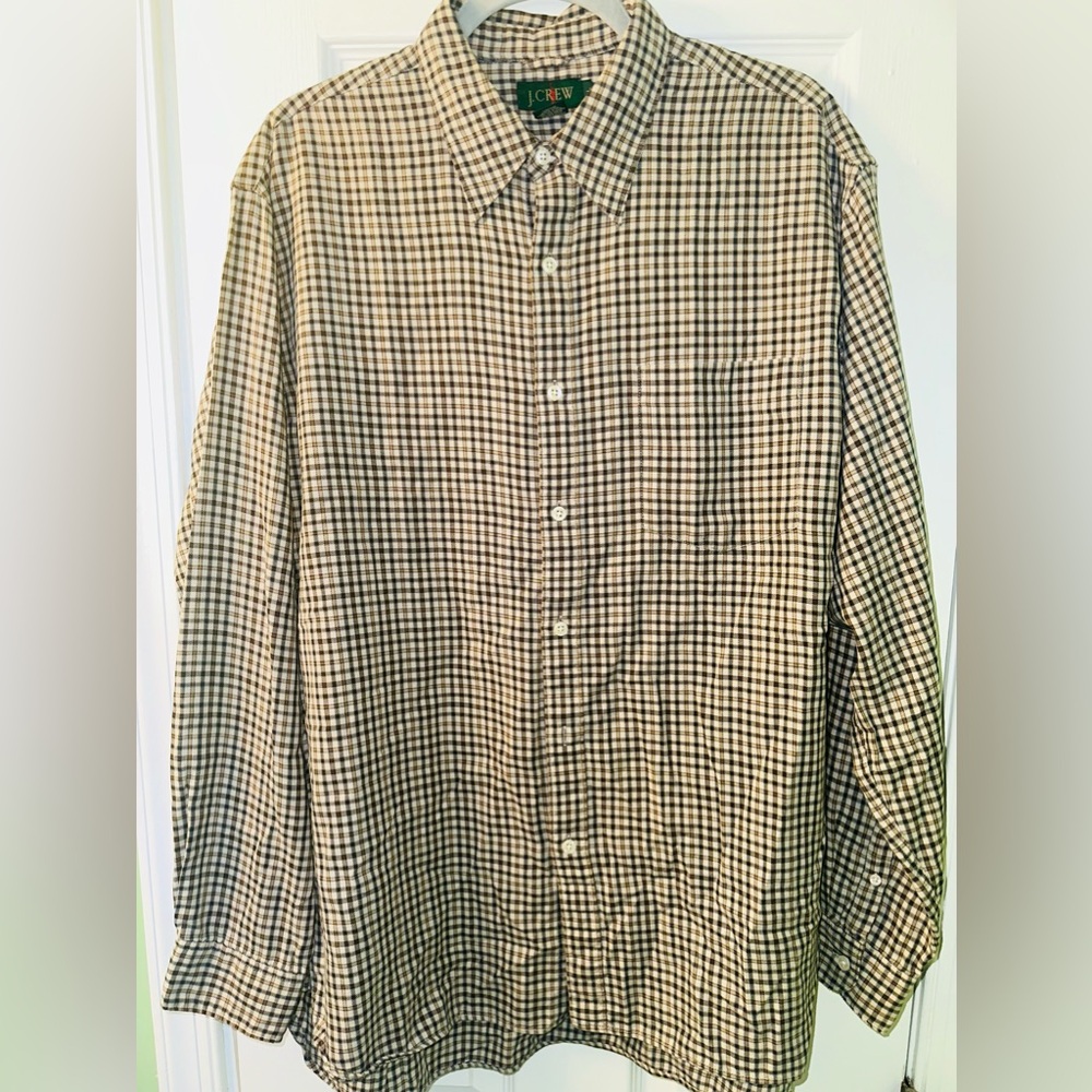 J Crew Vintage Workman Light Academia style Button down Shirt